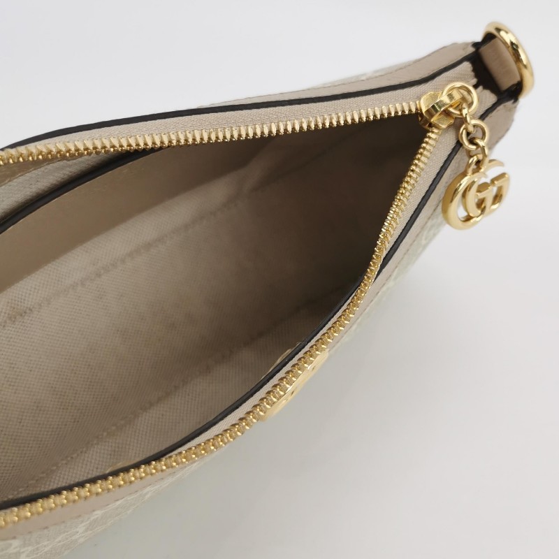 Gucci Ophidia小號牛皮GG老花條紋雙G單肩包-6