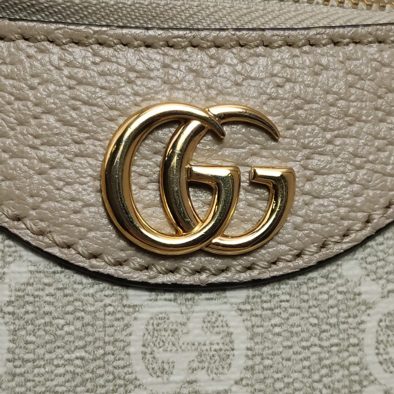 Gucci Ophidia小號牛皮GG老花條紋雙G單肩包-12