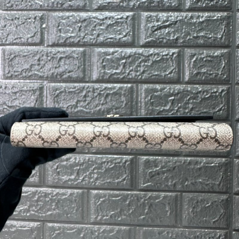 GUCCI Marmont雙色金鏈長夾-7