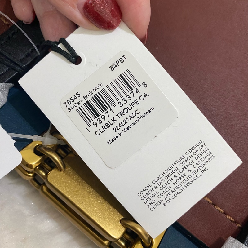 全新 coach troupe 拼接色手提肩背包（原價27800）-5