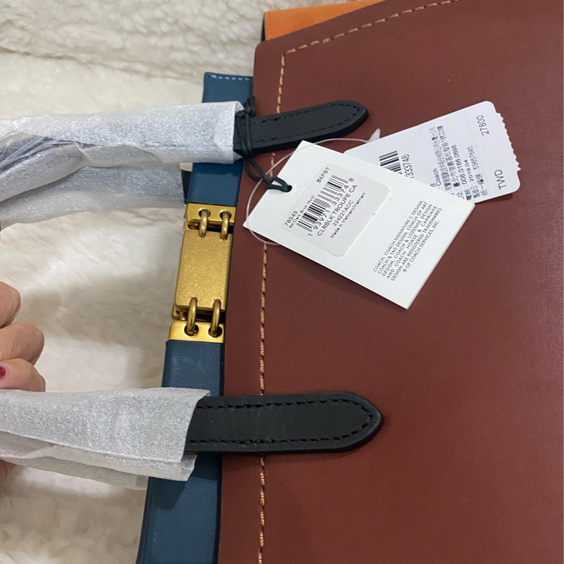 全新 coach troupe 拼接色手提肩背包（原價27800）-10