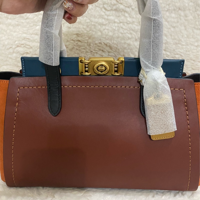 全新 coach troupe 拼接色手提肩背包（原價27800）-21