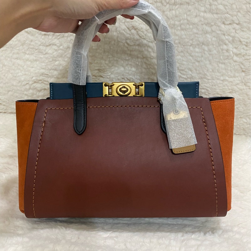 全新 coach troupe 拼接色手提肩背包（原價27800）-22