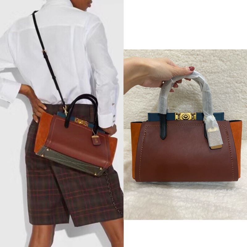 全新 coach troupe 拼接色手提肩背包（原價27800）-23