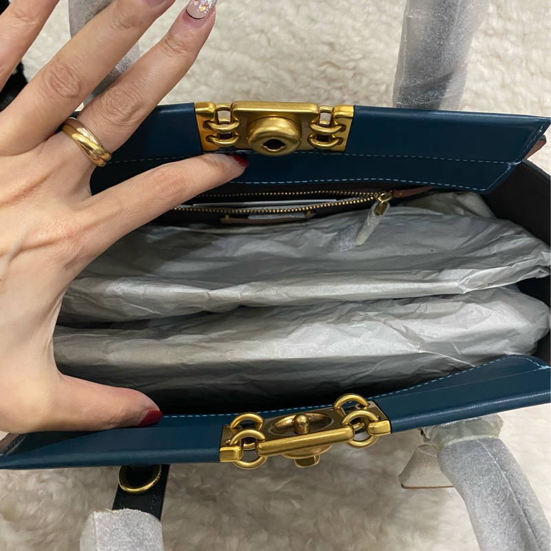 全新 coach troupe 拼接色手提肩背包（原價27800）-24