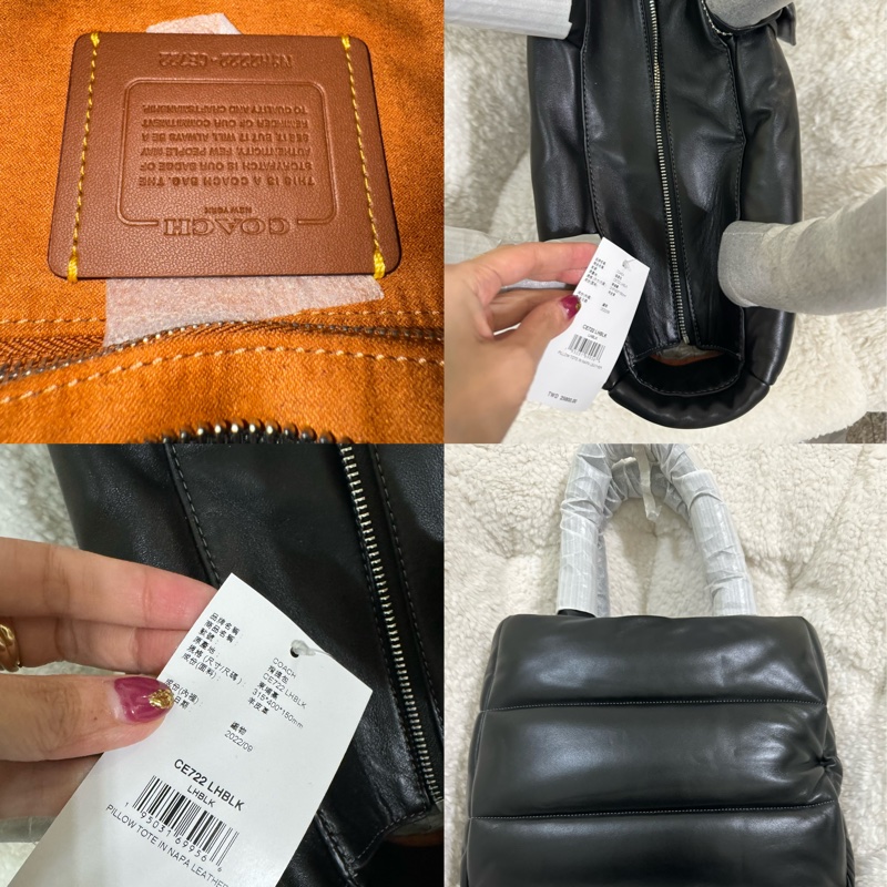 全新 coach 黑色澎澎包-13