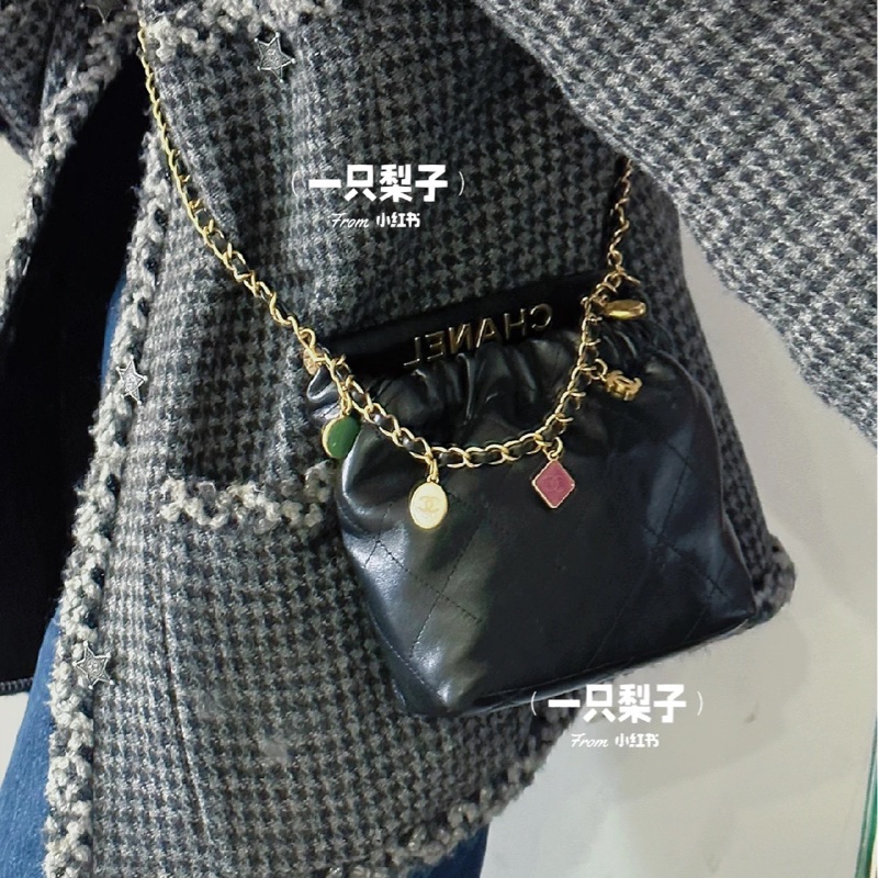 #專櫃近20萬 #99新閒置 香奈兒23p小福袋22bag寶石糖果吊墜❤️🔥-1
