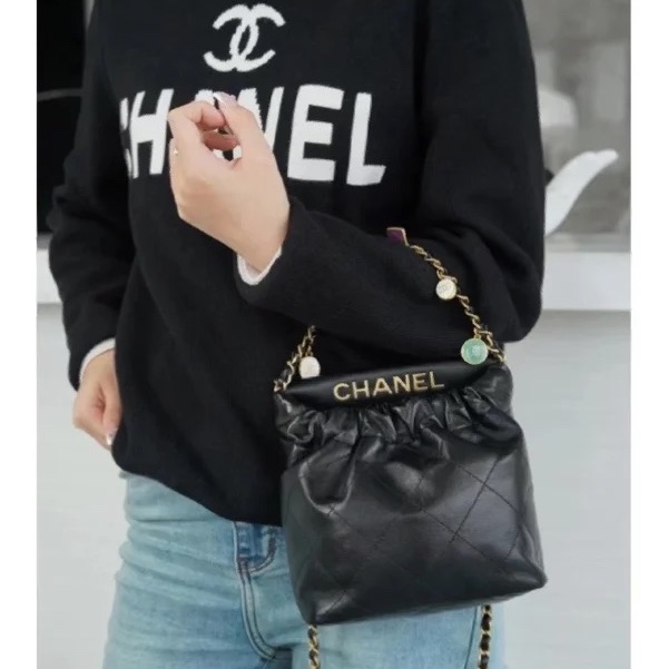 #專櫃近20萬 #99新閒置 香奈兒23p小福袋22bag寶石糖果吊墜❤️🔥-12