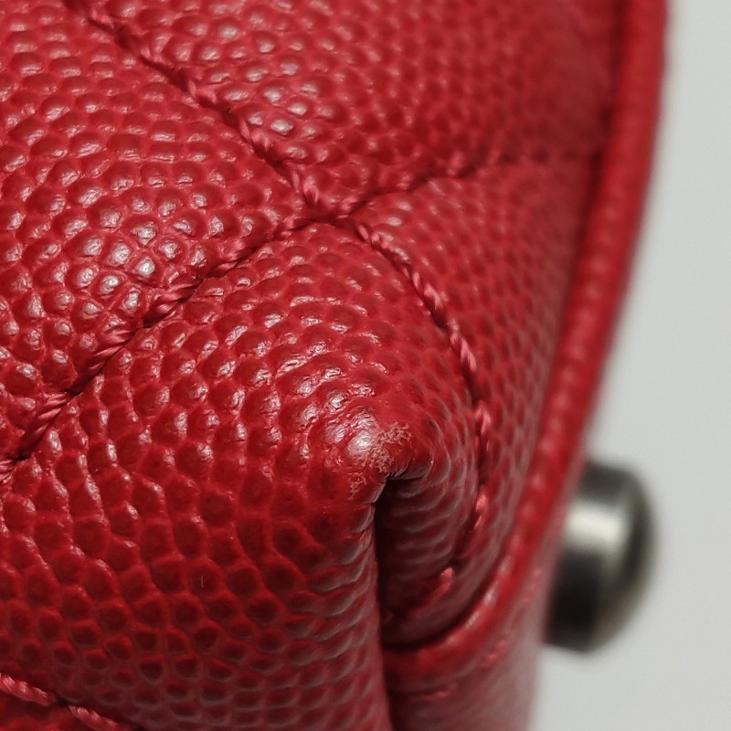 Chanel Coco Handle小號牛皮菱格絎縫優雅手柄單肩包-12