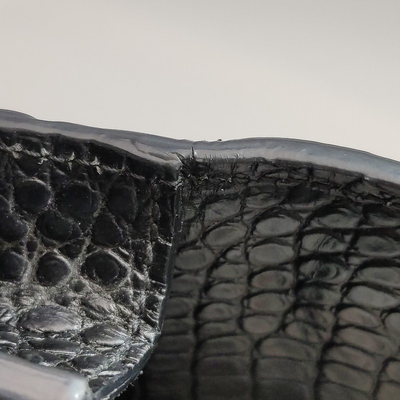 Saint Laurent Sunset日落包中號牛皮純色鱷魚紋YSL標誌單肩包-18