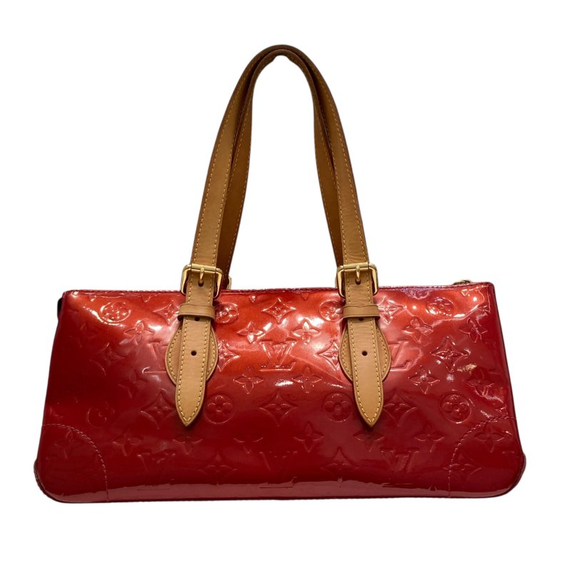 LOUIS VUITTON 路易威登 M93507 Vernis Rosewood Avenue 漆皮 肩背包 Pomme d'Amour-0