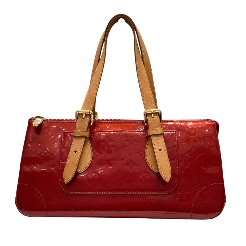 LOUIS VUITTON 路易威登 M93507 Vernis Rosewood Avenue 漆皮 肩背包 Pomme d'Amour-1