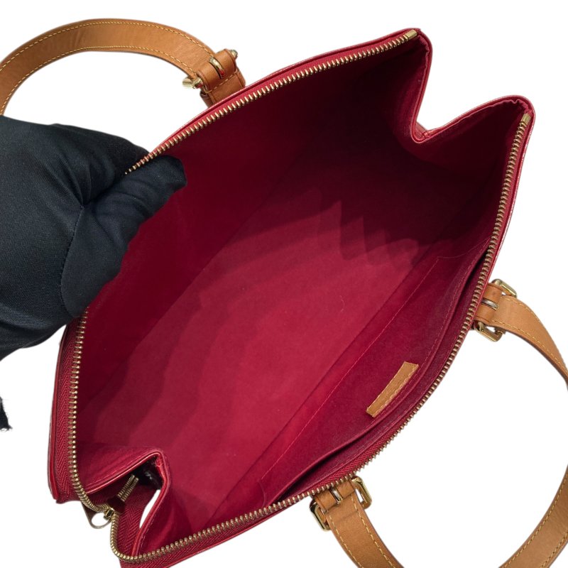 LOUIS VUITTON 路易威登 M93507 Vernis Rosewood Avenue 漆皮 肩背包 Pomme d'Amour-6