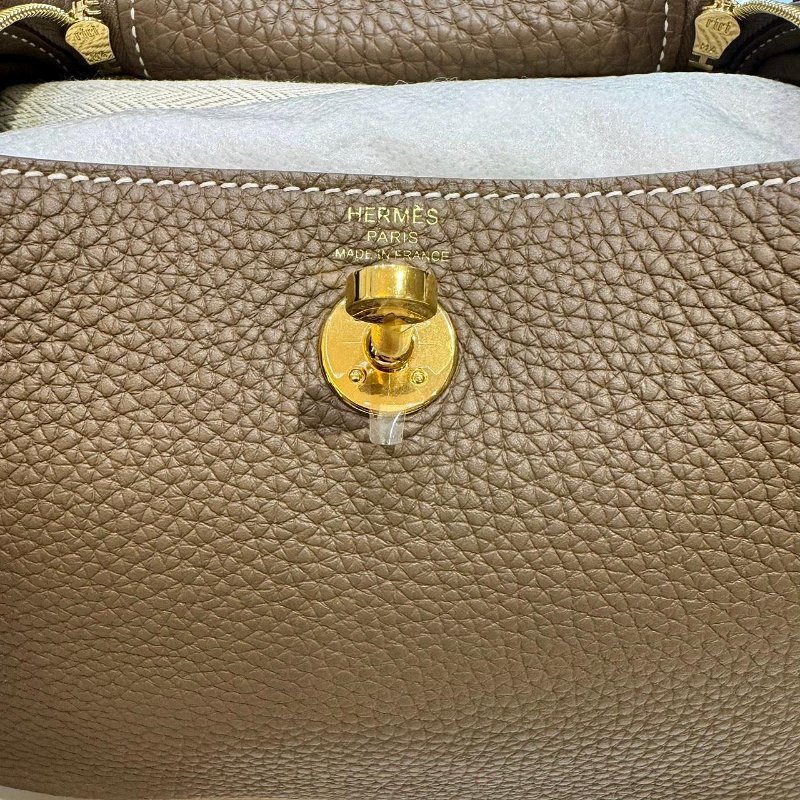 *SHIHNA名牌精品* HERMÈS 愛馬仕 Mini Lindy 大象灰金釦-2