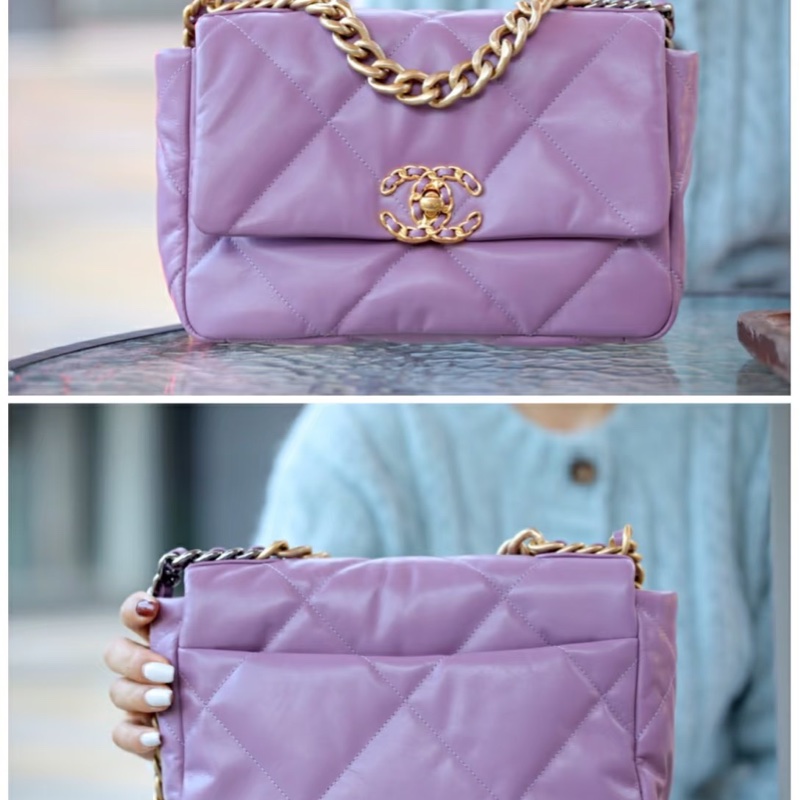 #全網最低 #專櫃23萬 香奈兒19bag小號 香芋紫 #閒置品 超甜割愛-5