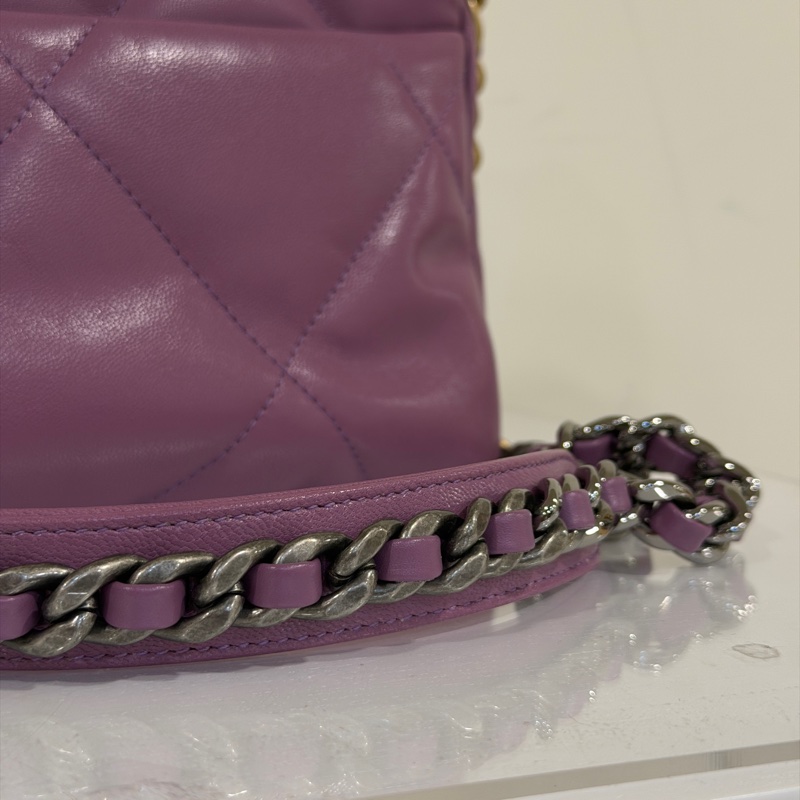#全網最低 #專櫃23萬 香奈兒19bag小號 香芋紫 #閒置品 超甜割愛-20