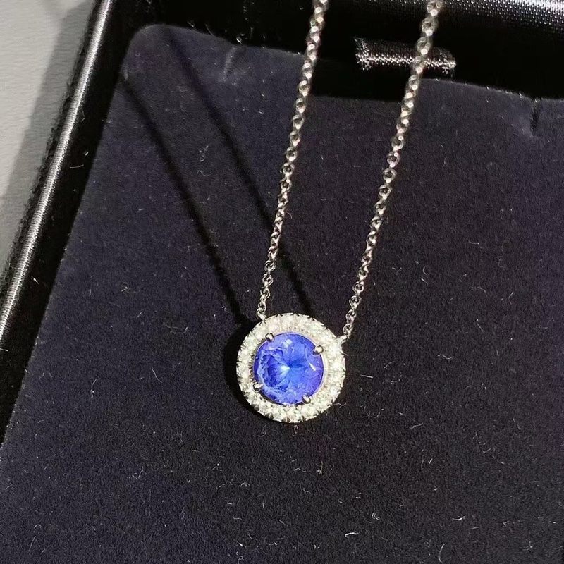 Tiffany 蒂芙尼 soleste 藍寶石鑲鑽項鍊-2