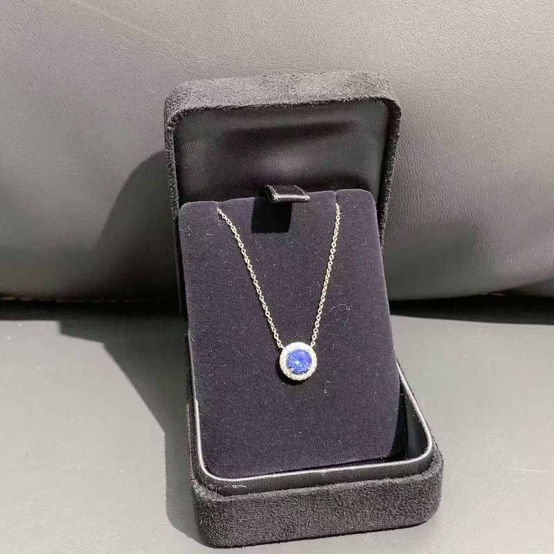 Tiffany 蒂芙尼 soleste 藍寶石鑲鑽項鍊-5