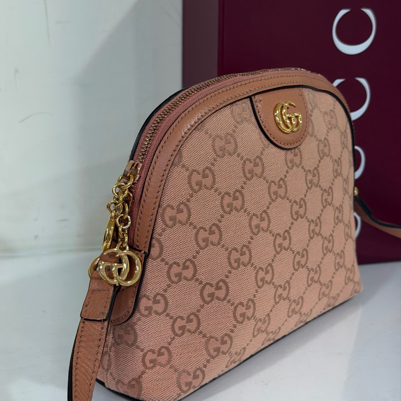 🈶台灣購證 #配件齊全 #最新款 Gucci櫻花粉貝殼包 #全網最低蛀牙價-5