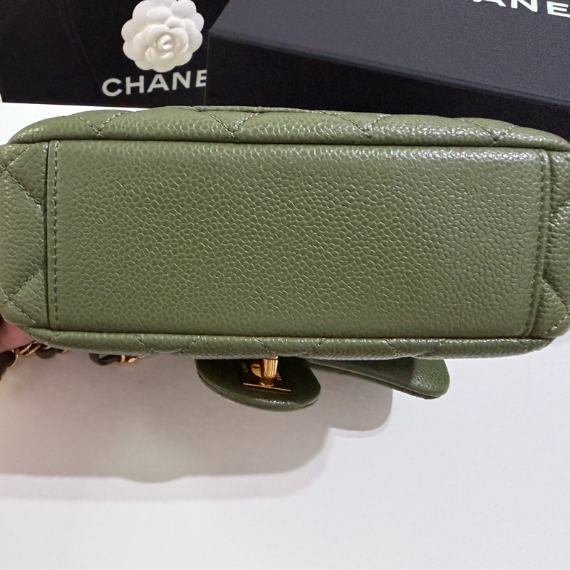 Chanel 小型綠色方包-4