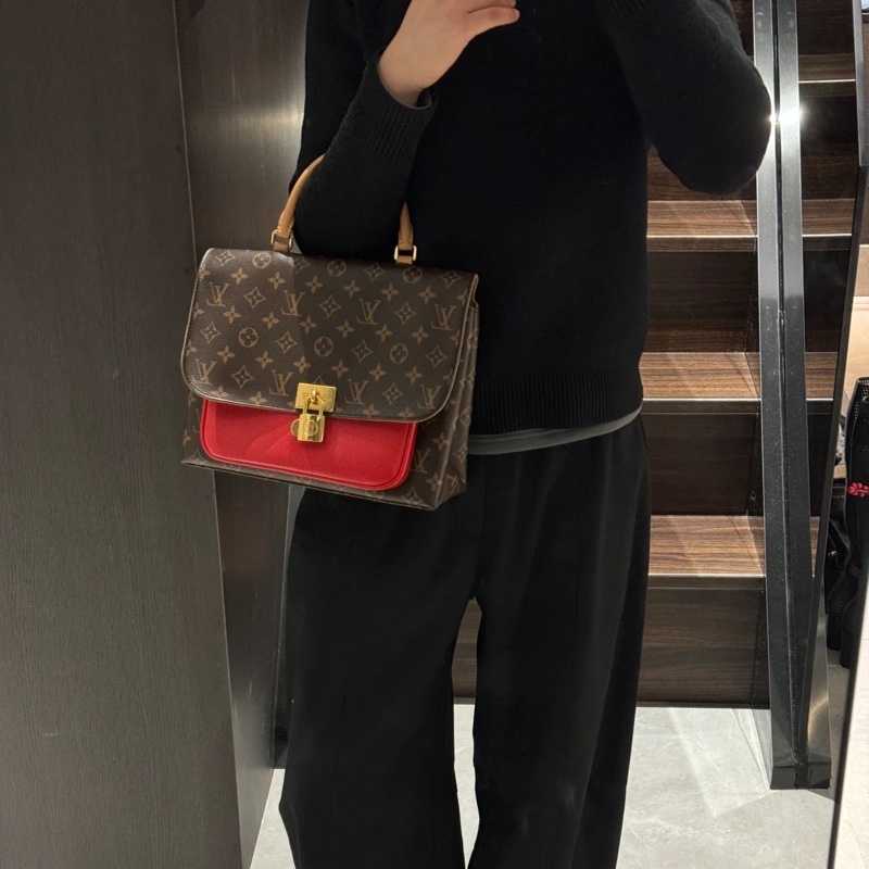 #全網最低💰 #好成色 Lv marignan 老花郵差包 🈶附原廠可調長背帶-2