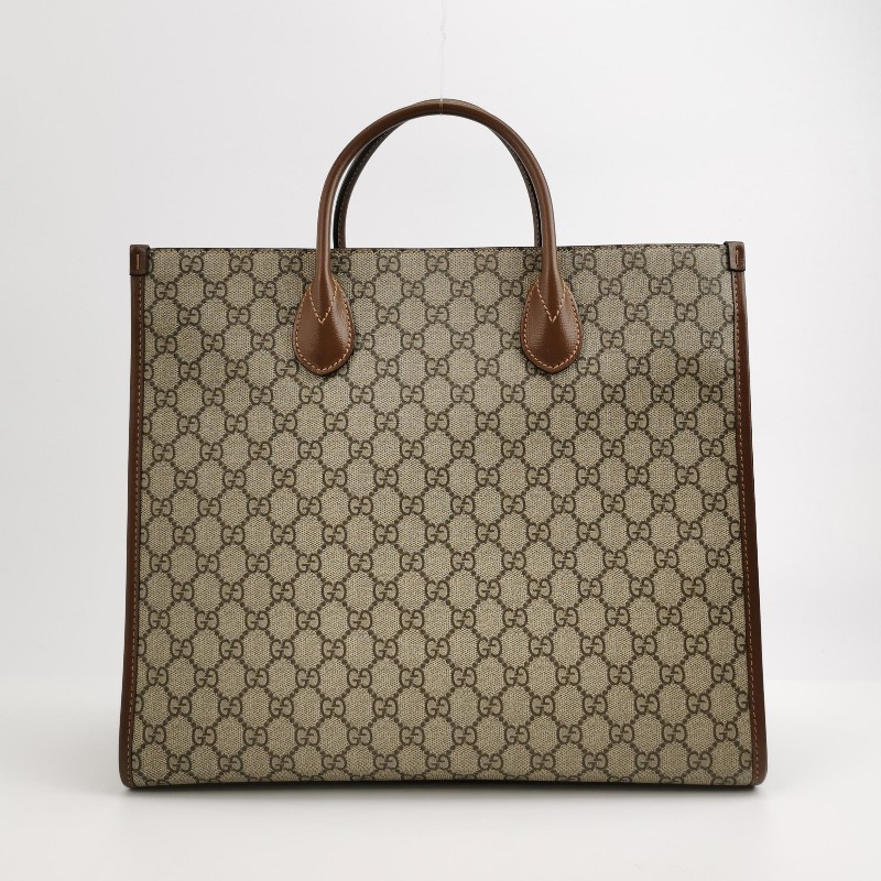 Gucci GG Retro中號牛皮雙G老花斜挎包單肩包-4