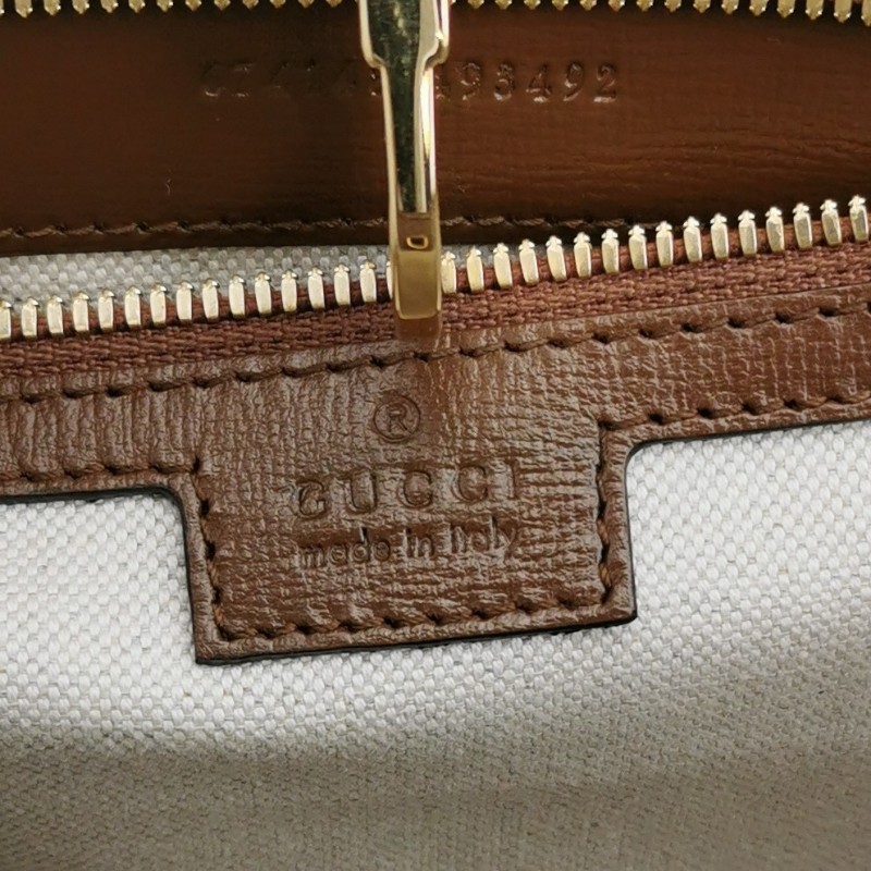 Gucci GG Retro中號牛皮雙G老花斜挎包單肩包-7