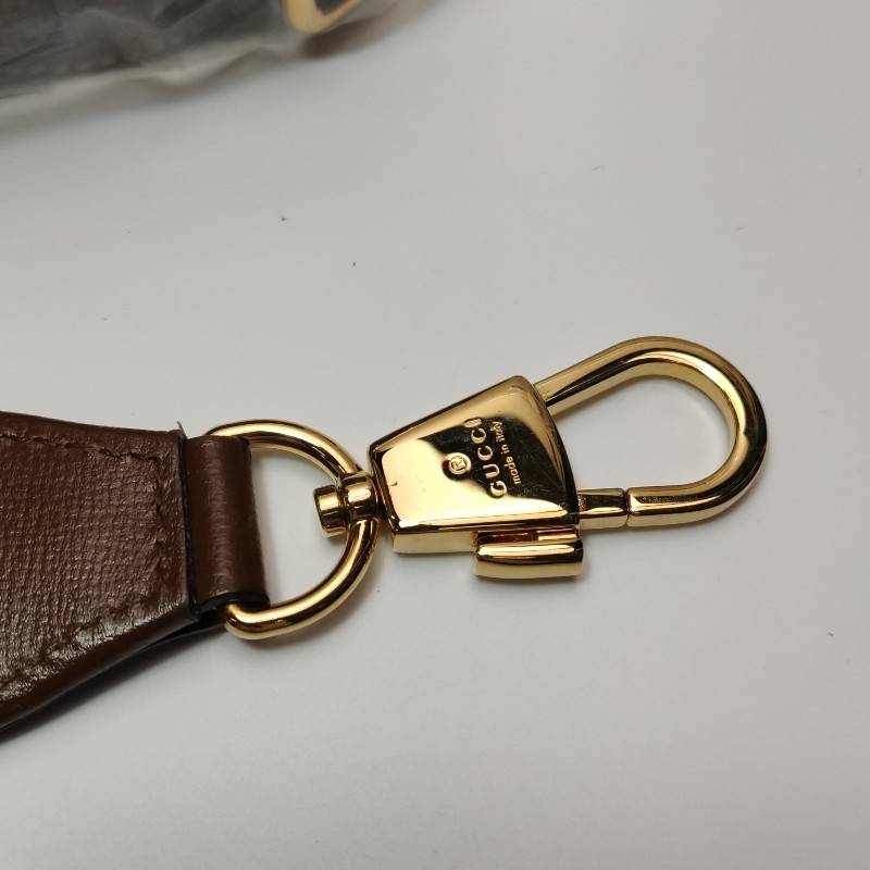 Gucci GG Retro中號牛皮雙G老花斜挎包單肩包-11