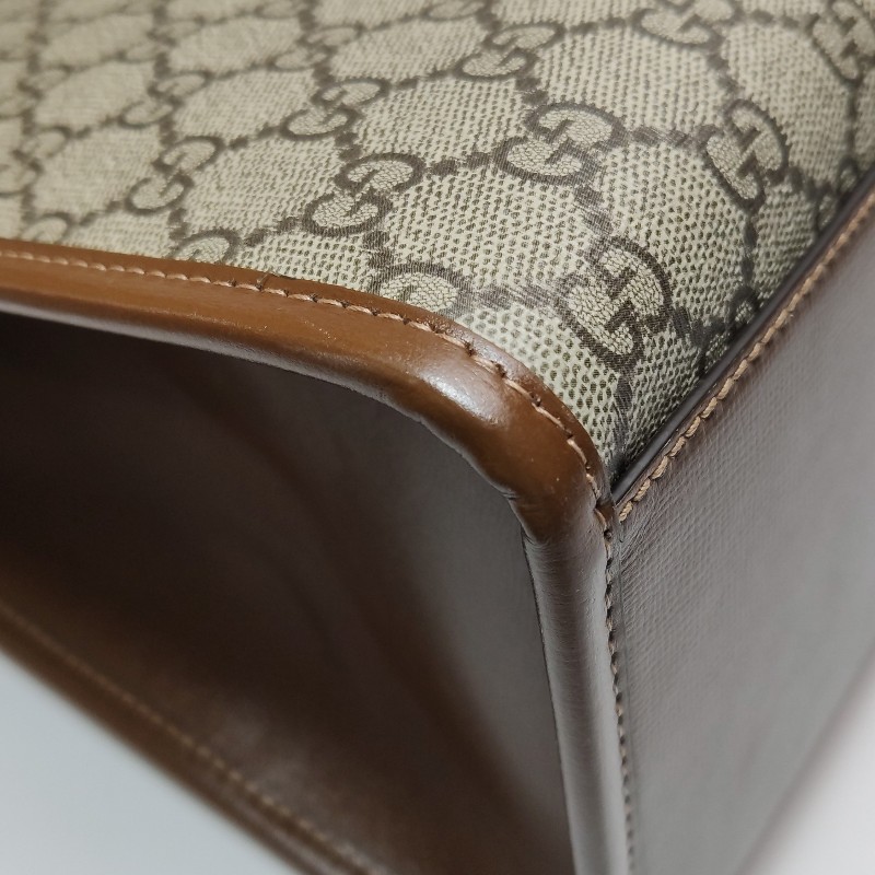 Gucci GG Retro中號牛皮雙G老花斜挎包單肩包-15