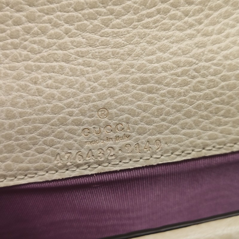 Gucci Dionysus酒神包迷你牛皮純色雙虎頭搭扣斜挎包單肩包-9