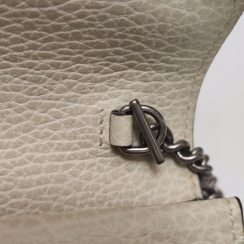 Gucci Dionysus酒神包迷你牛皮純色雙虎頭搭扣斜挎包單肩包-14