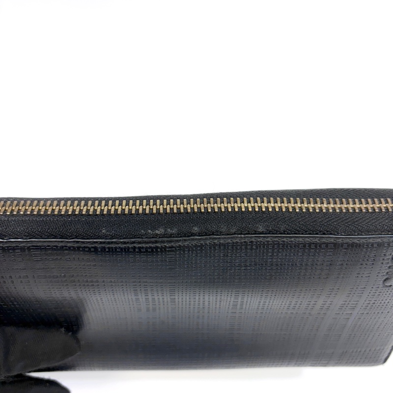 Loewe黑色暗紋8卡ㄇ拉長夾-21