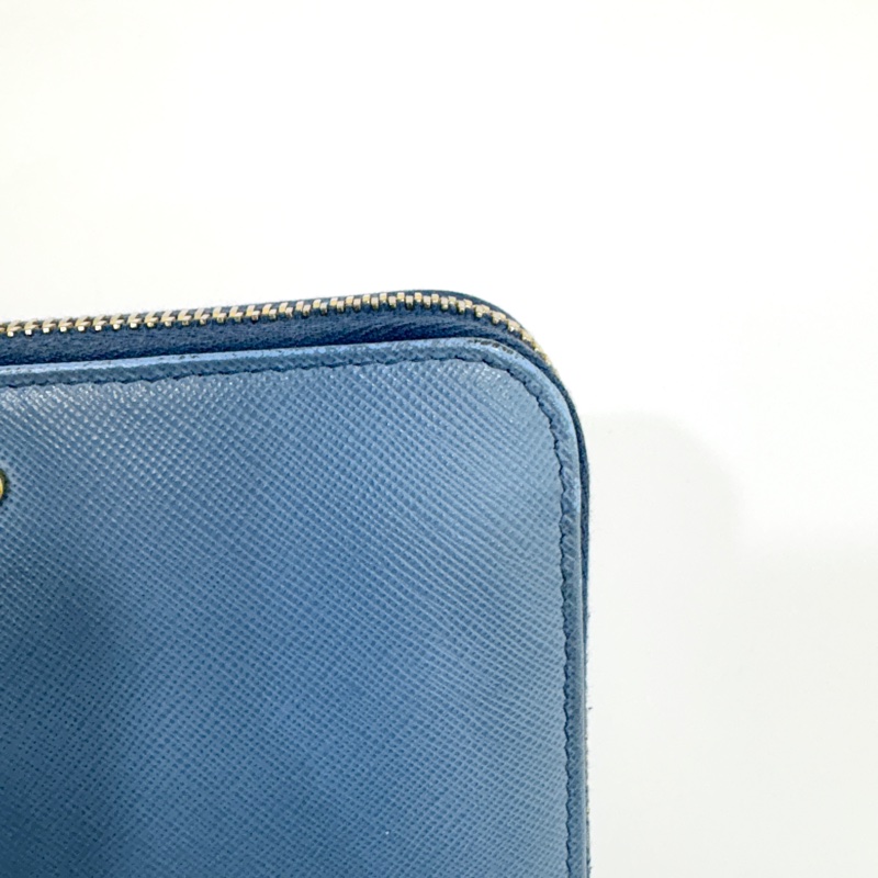 prada天藍色八卡ㄇ拉長夾-15