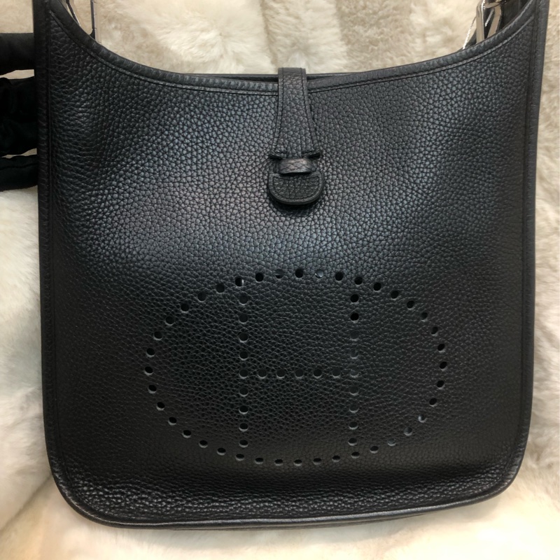 Hermes Evelyne 29 黑銀扣 XB887-11
