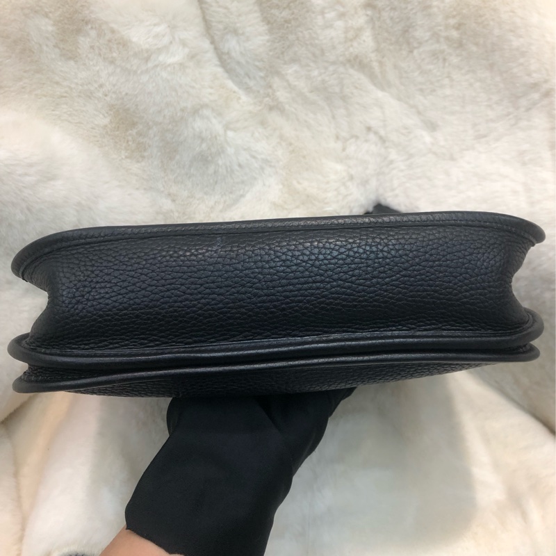 Hermes Evelyne 29 黑銀扣 XB887-13