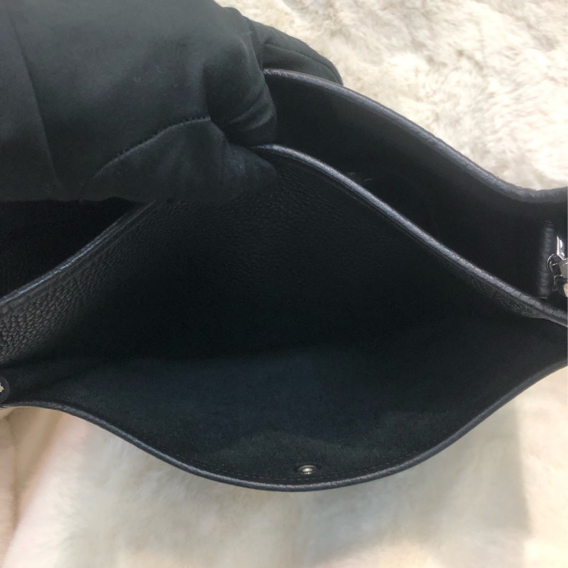 Hermes Evelyne 29 黑銀扣 XB887-15