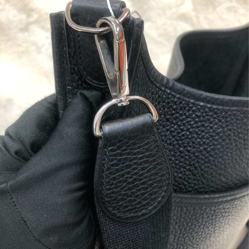 Hermes Evelyne 29 黑銀扣 XB887-16