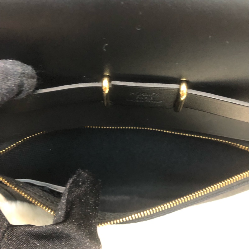 Hermes 黑色金扣Mini Herbag XB889-13