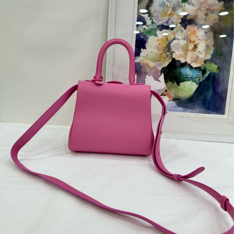 Delvaux 德爾沃 桃粉色 brilliant mini號 20cm底長-2
