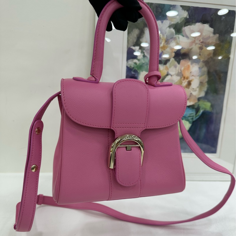 Delvaux 德爾沃 桃粉色 brilliant mini號 20cm底長-5