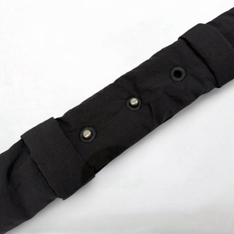 BV黑色迷你尼龍編織包斜背包-6