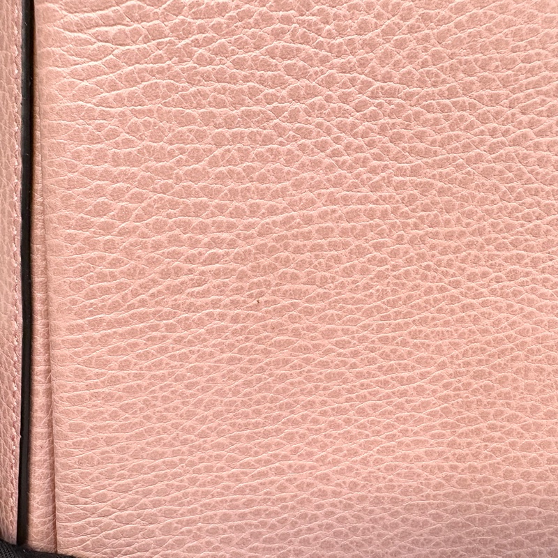 Gucci粉色牛皮下蓋GG手提側背郵差包510306-10