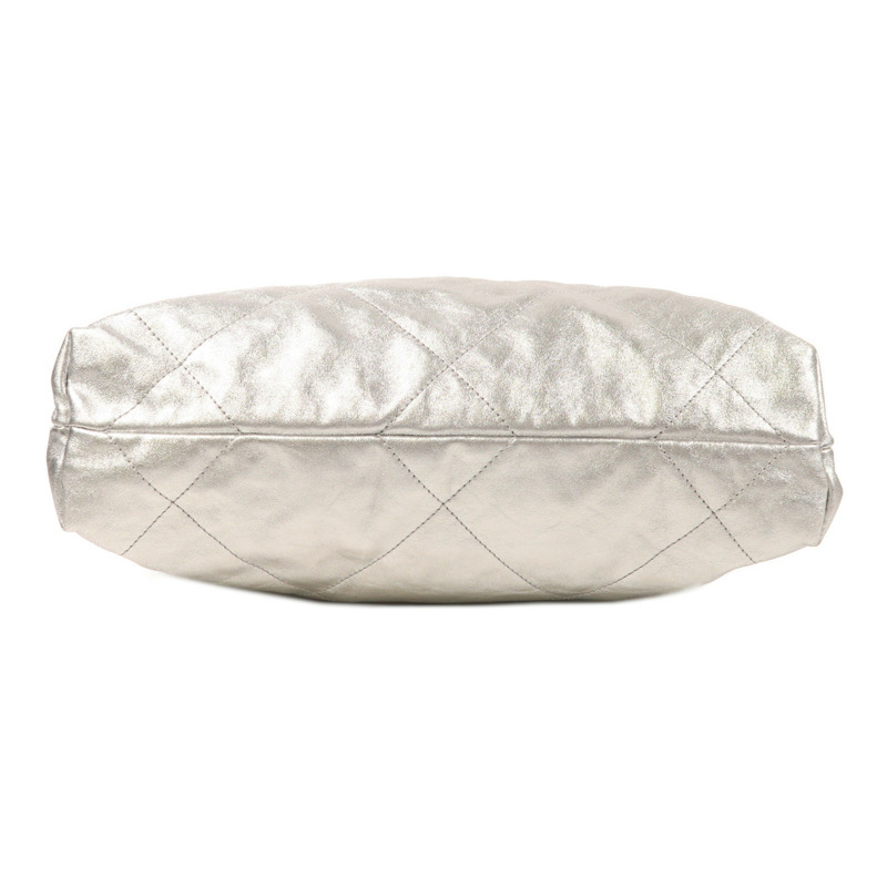 CHANEL 牛皮皮革Chanel 22 Small銀扣鏈帶肩背袋-3