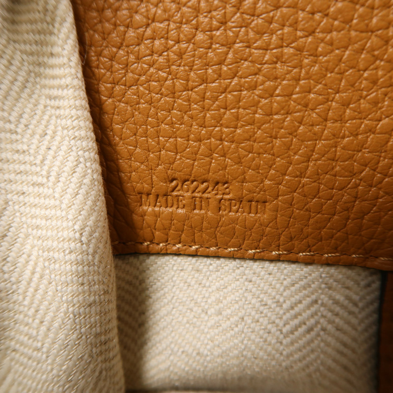 LOEWE 牛皮皮革Compact Hammock Bag金扣手挽肩背兩用袋-6