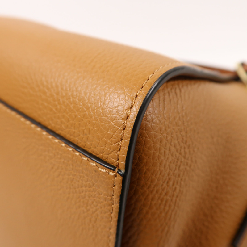 LOEWE 牛皮皮革Compact Hammock Bag金扣手挽肩背兩用袋-9