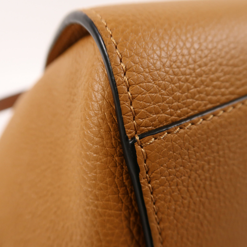 LOEWE 牛皮皮革Compact Hammock Bag金扣手挽肩背兩用袋-10