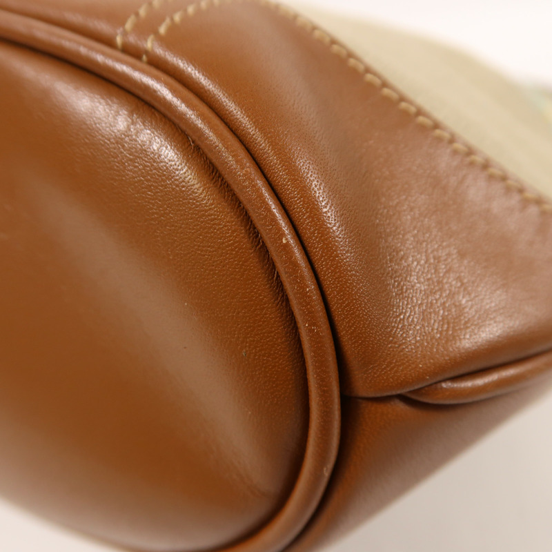 GUCCI 帆布Vintage Shoulder Bag銀扣肩背袋-8