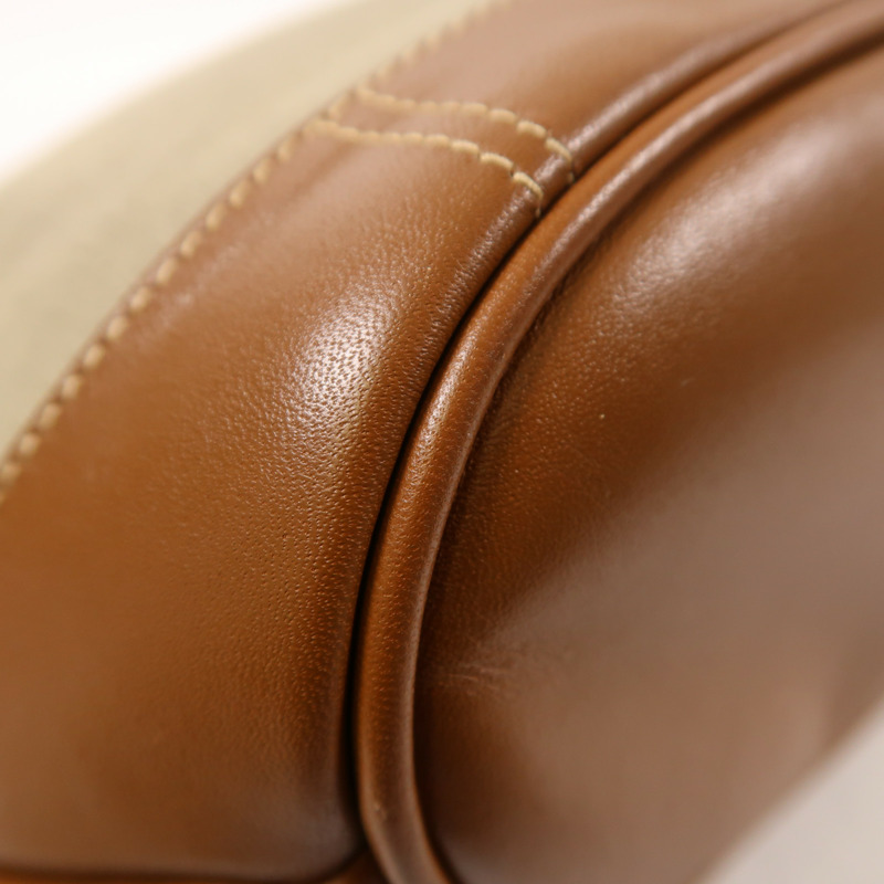 GUCCI 帆布Vintage Shoulder Bag銀扣肩背袋-11