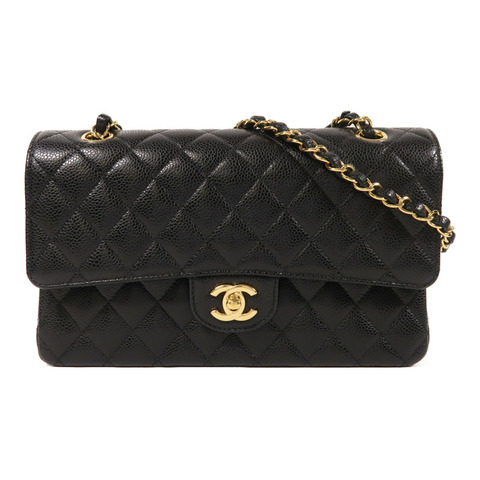 CHANEL 牛皮皮革Classic 25金扣鏈帶肩背袋