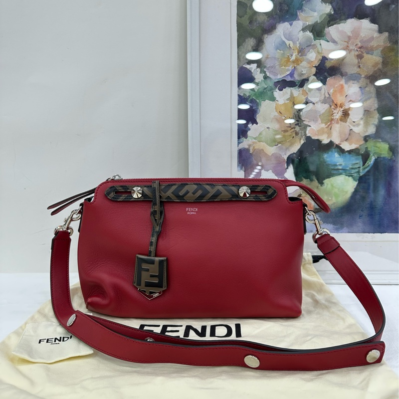 Fendi 芬迪 By the way 中號 紅色-0